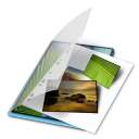 mes photos bleu icon